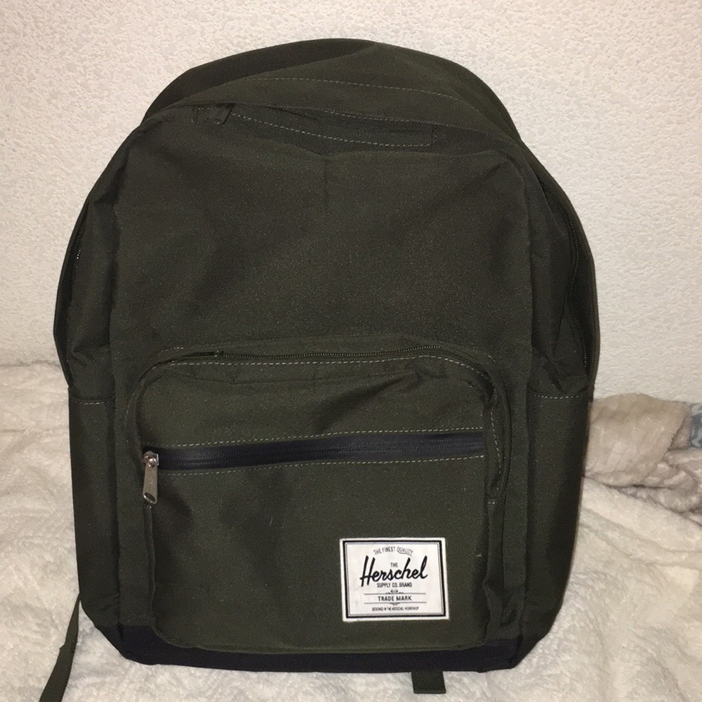 Olive Green Herschel Pop Quiz Back Pack (Unisex)